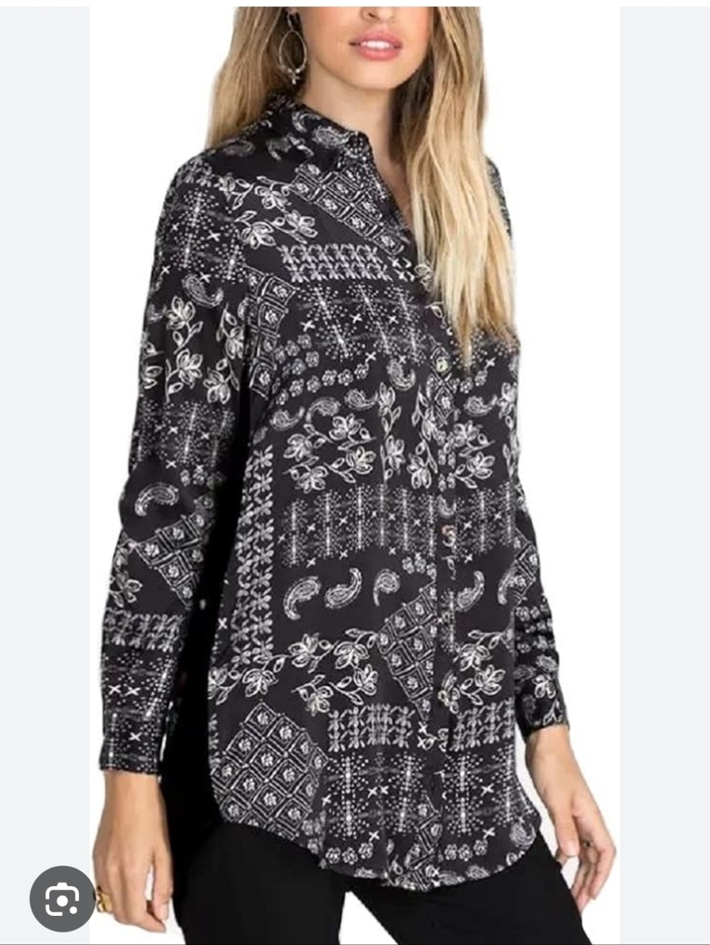 Johnny Was Cordilla Workshop Blouse Sz Large Boho Velvet